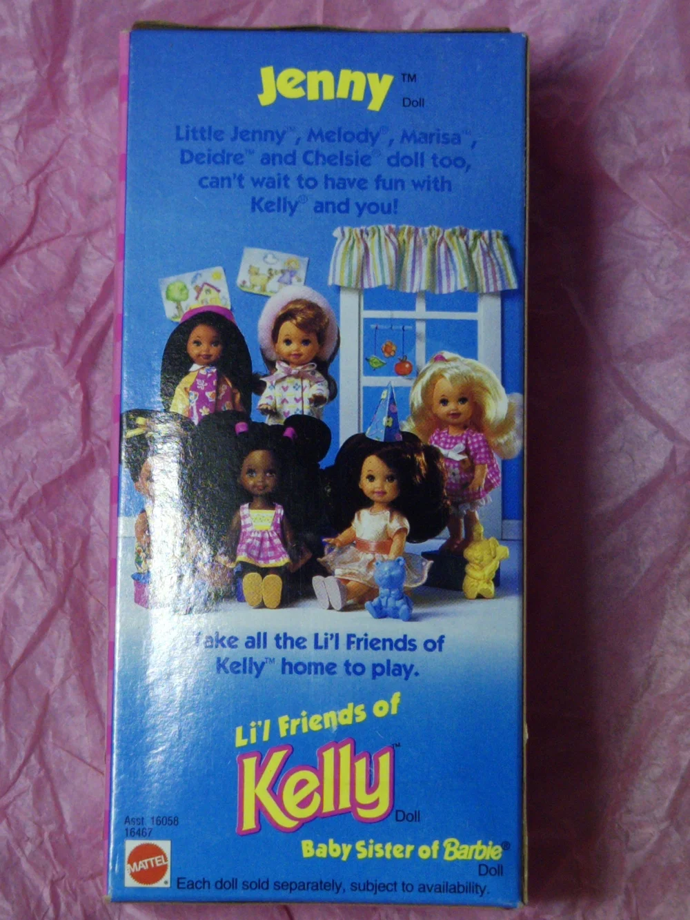 NRFB Vintage 1996 Mattel Barbie Li'l Friends of Kelly Raincoat Jenny Doll